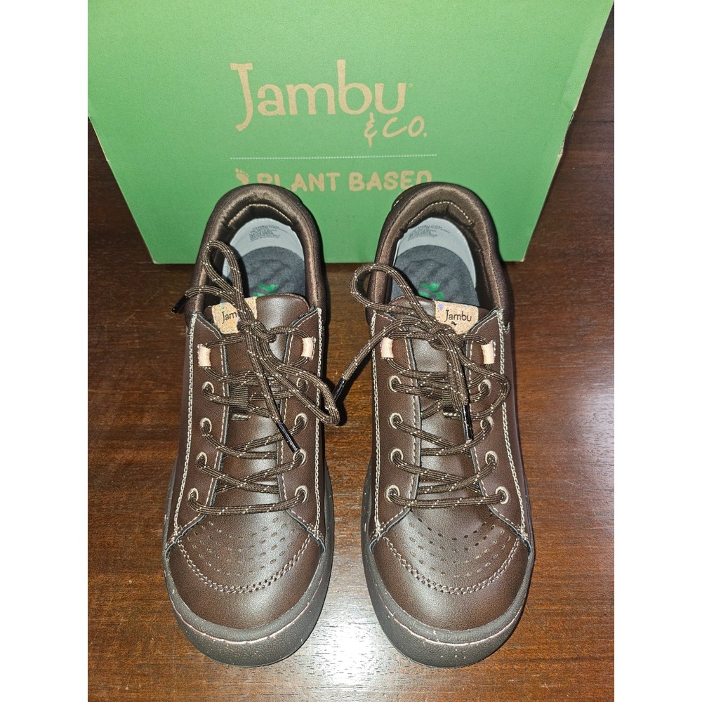 Jambu Gorpcore Women's 7 M Shoes Clover Plant Based Brown Faux Leather sneaker